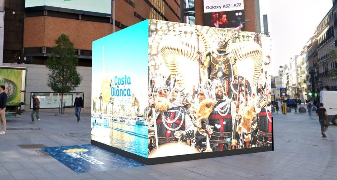 La Asociación de Campos de Golf de la Costa Blanca y Comunidad Valenciana participa en una espectacular acción de street marketing durante la celebración de FITUR