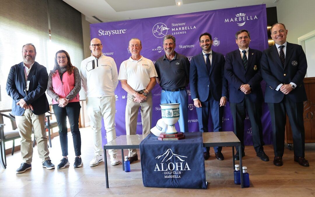 El gran estado del recorrido de Aloha Golf Club, opinión mayoritaria durante la presentación del Staysure Marbella Legends