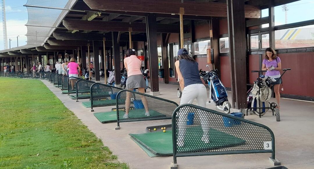 El área de prácticas de golf, incluida en el proyecto de mejora de las Instalaciones Deportivas La Cartuja