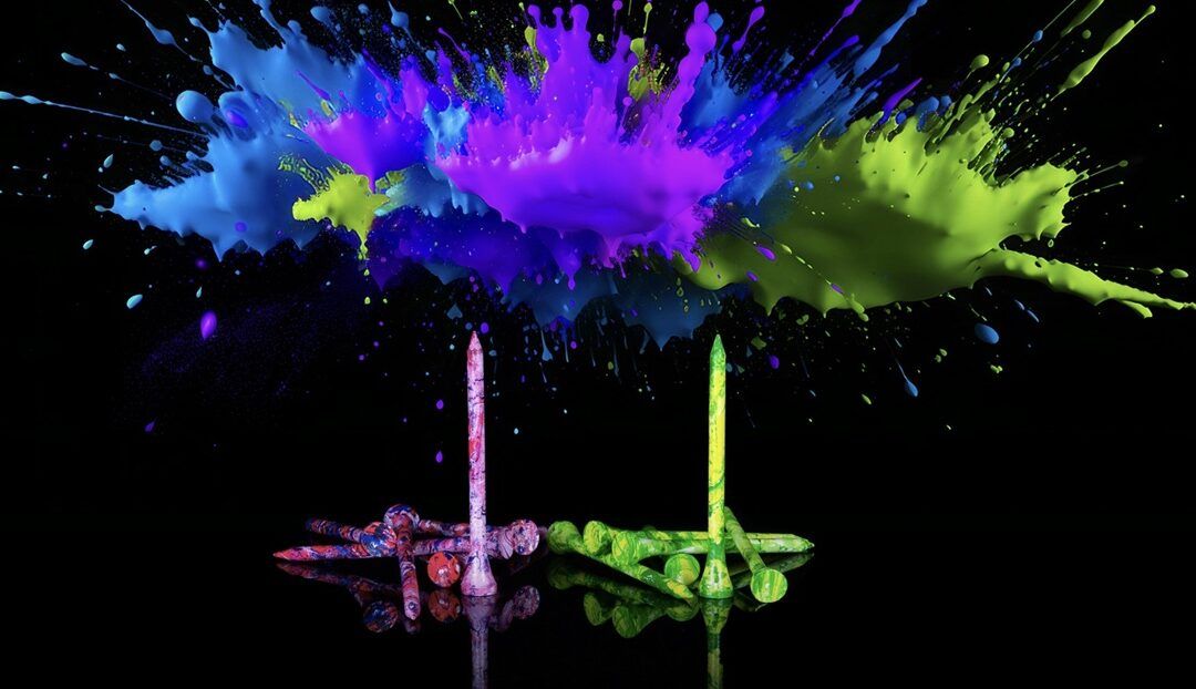 PrideSports lanza su nueva gama de tees de golf premium Paint Splatter de edición especial con aplicación de pintura tipo grafitti