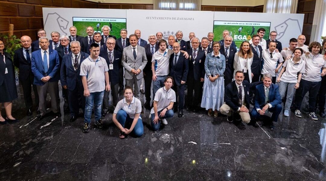 La Escuela de Golf Adaptado Aragón se presenta en Zaragoza arropada por todas las federaciones autonómicas