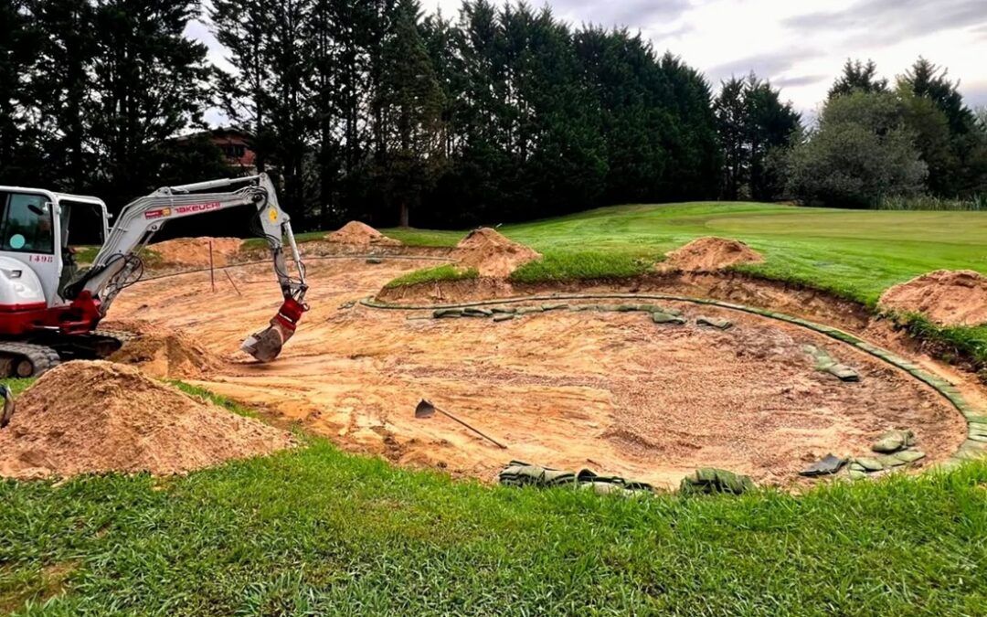 El Club de Campo Laukariz apuesta por la innovación y durabilidad de la tecnología Durabunker en la mejora de sus bunkers de green