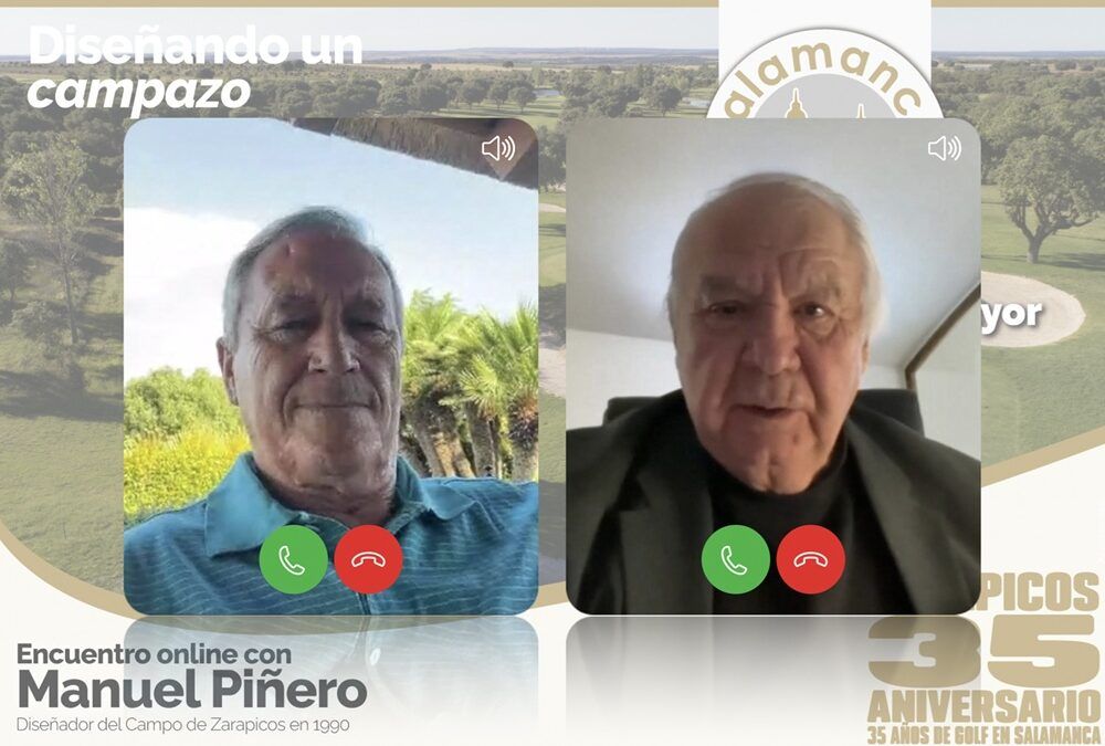 Salamanca Golf & Country Club acogió un encuentro online con Manuel Piñero en el marco del trigésimo quinto aniversario del recorrido de Zarapicos