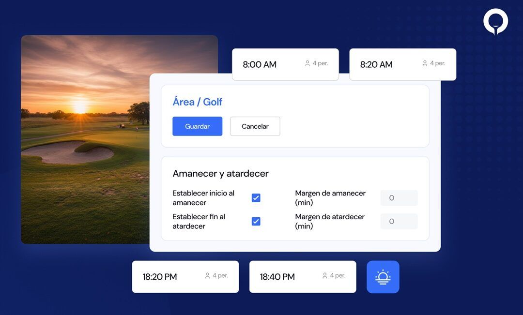 Golfmanager automatiza los horarios de juego según la luz solar reduciendo la carga operativa diaria de los clubs de golf