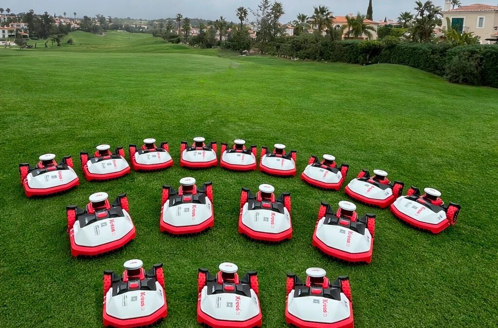 Dieciséis robots cortacésped autónomos de Kress trabajan ya en el mantenimiento de Gramacho Golf Course