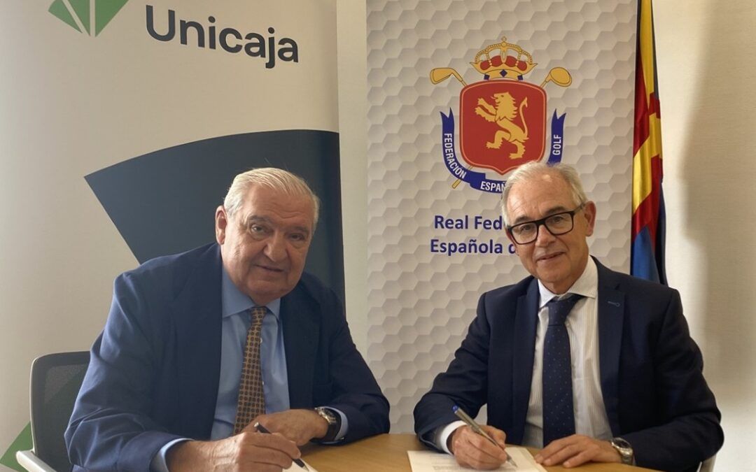 Unicaja se incorpora al Club de Patrocinadores de la Real Federación Española de Golf como su única entidad financiera patrocinadora