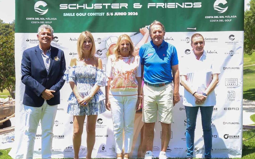 Marbella acoge por primera vez el torneo solidario Schuster & Friends con cerca de un centenar de participantes vinculados al deporte, la cultura y la comunicación
