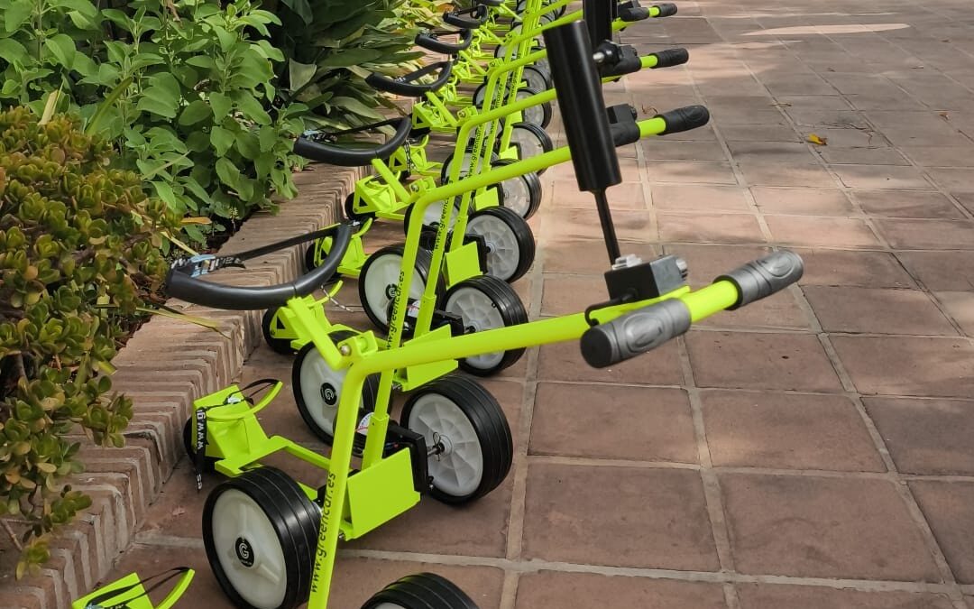 Greencar personaliza para Lauro Golf una nueva flota de carros de mano eléctricos Greencaddy