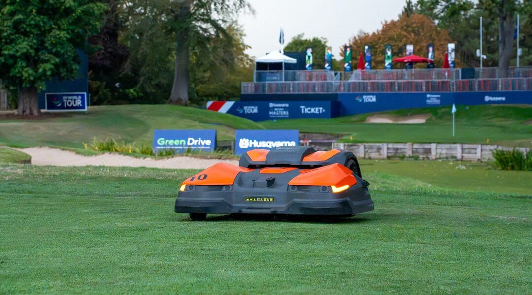 Los robots cortacésped CEORA de Husqvarna, claves en el mantenimiento de un muy lluvioso Husqvarna British Masters 2026